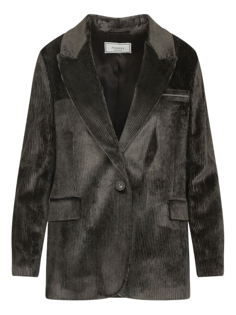 textured single-breasted blazer 1