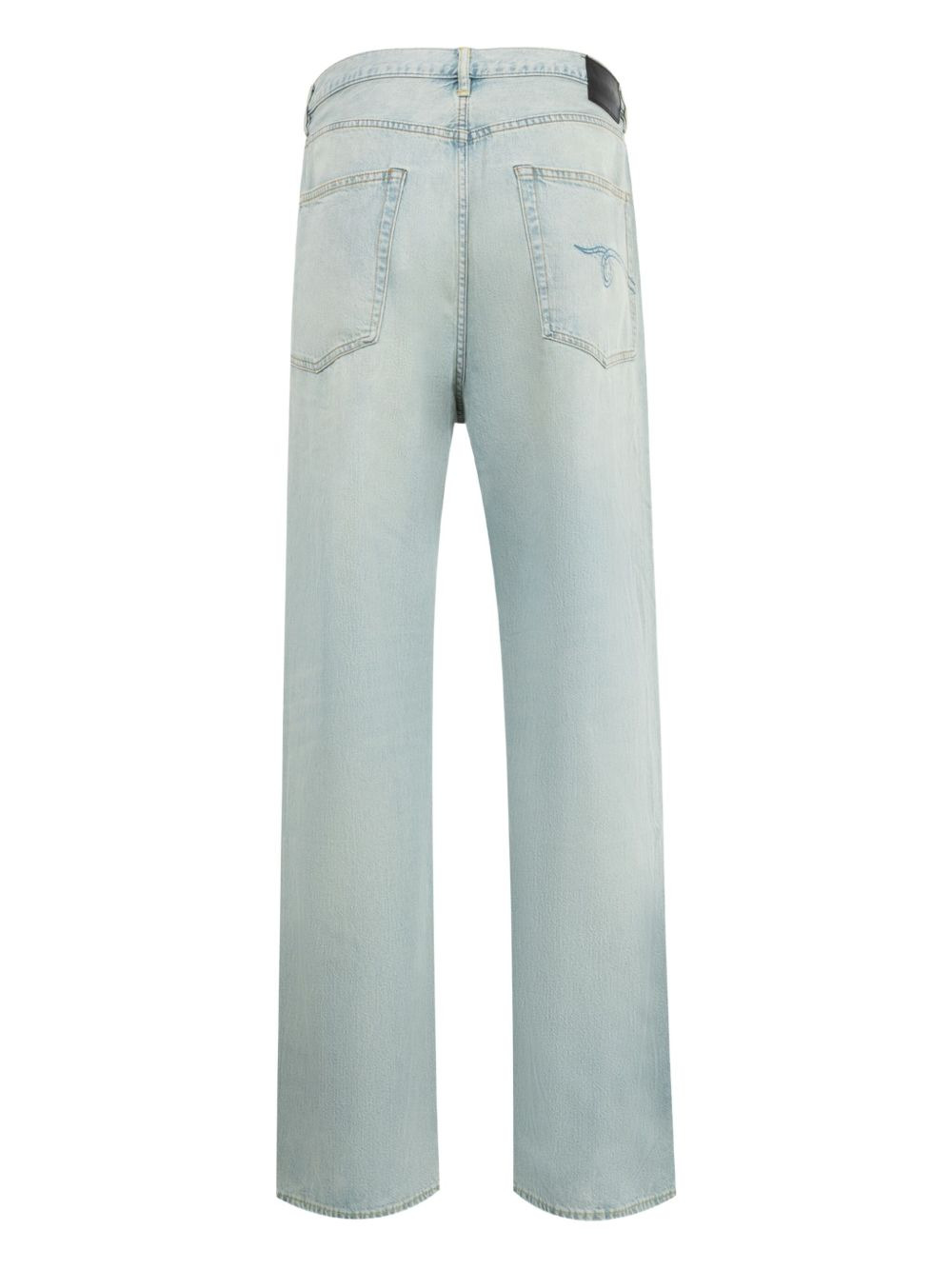 pleated-details jeans - 2