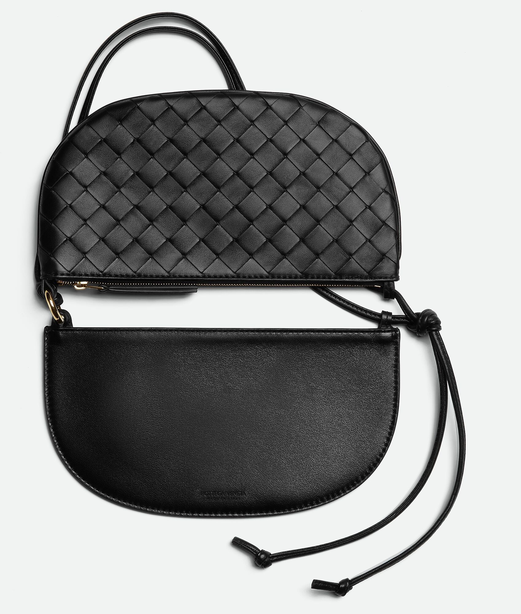 【Bottega Veneta】 Gemellini Pouch Black Bottega Veneta Gemellini Pouch | REVERSIBLE