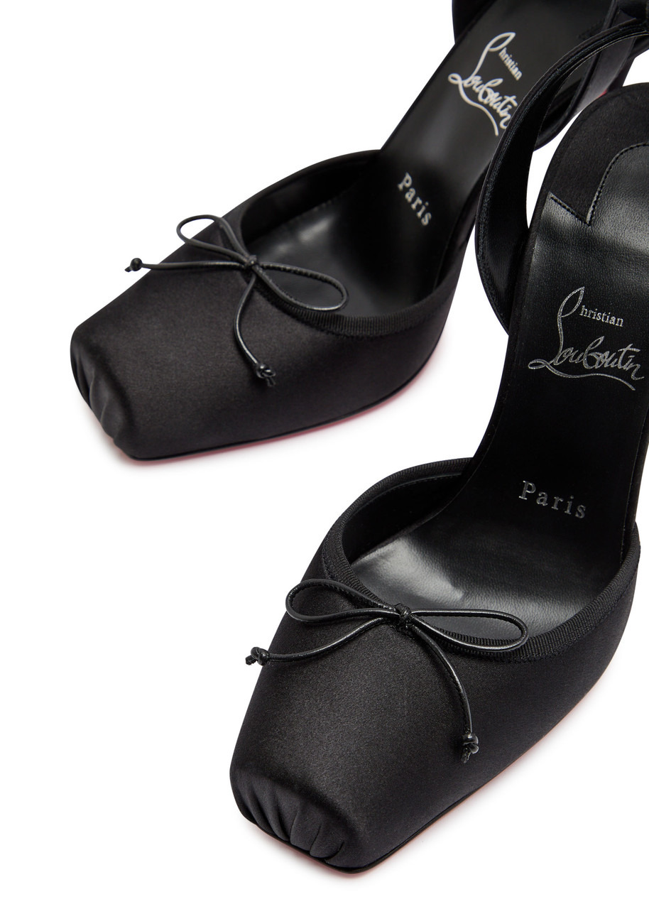 Christian Louboutin Cassia Lace Up 100 Satin Pumps - 3