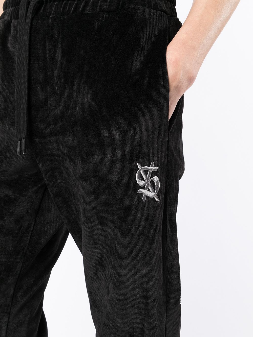 embroidered-logo track pants - 5