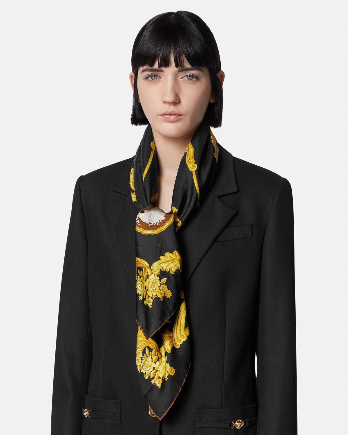 Cameo Large Silk Foulard 35" - 3