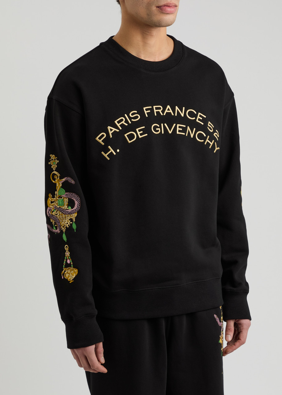 Givenchy Logo Embroidered Cotton Sweatshirt - 2