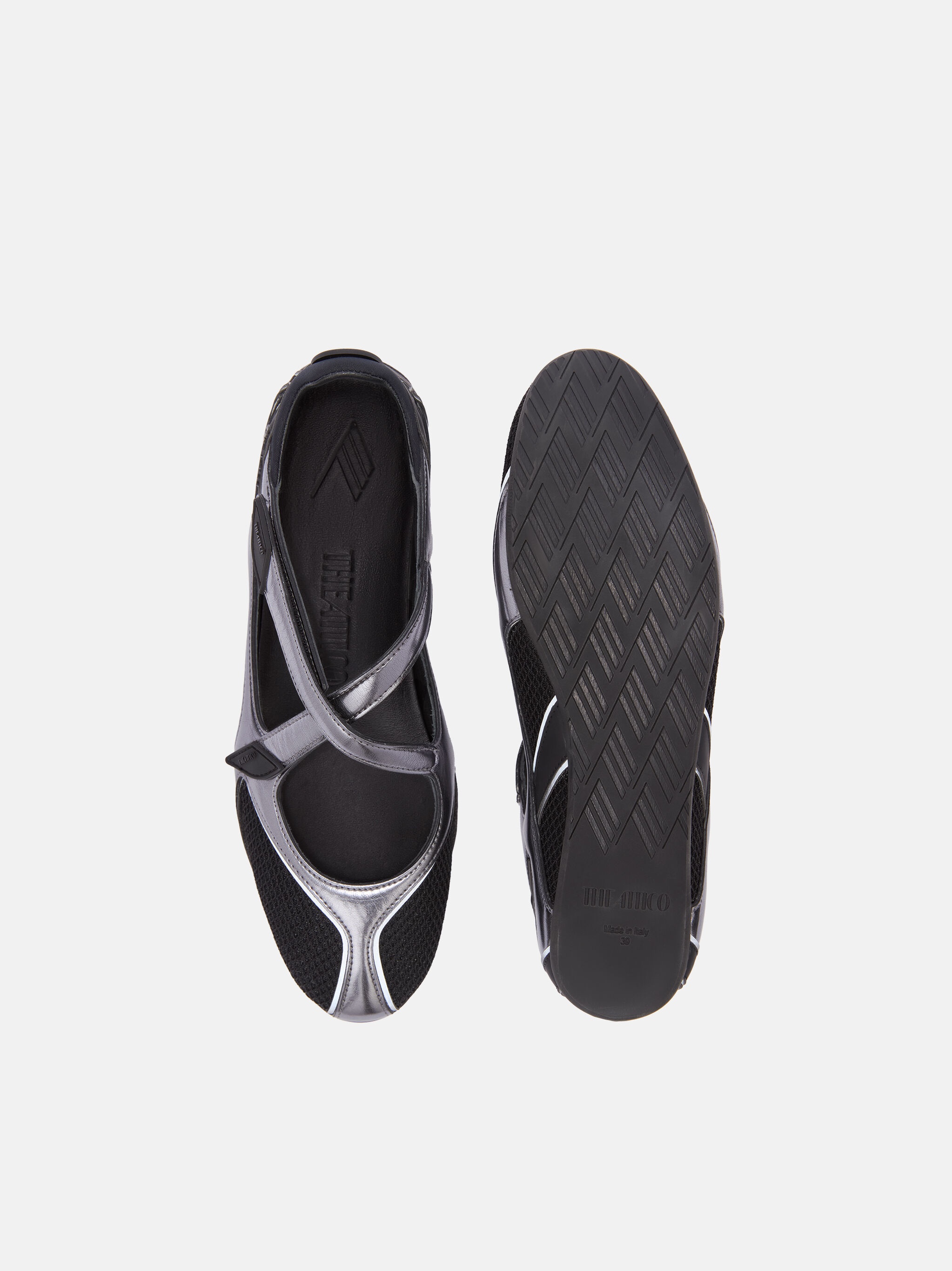 ''FLOOR 01'' BALLERINA FLAT BLACK - 5
