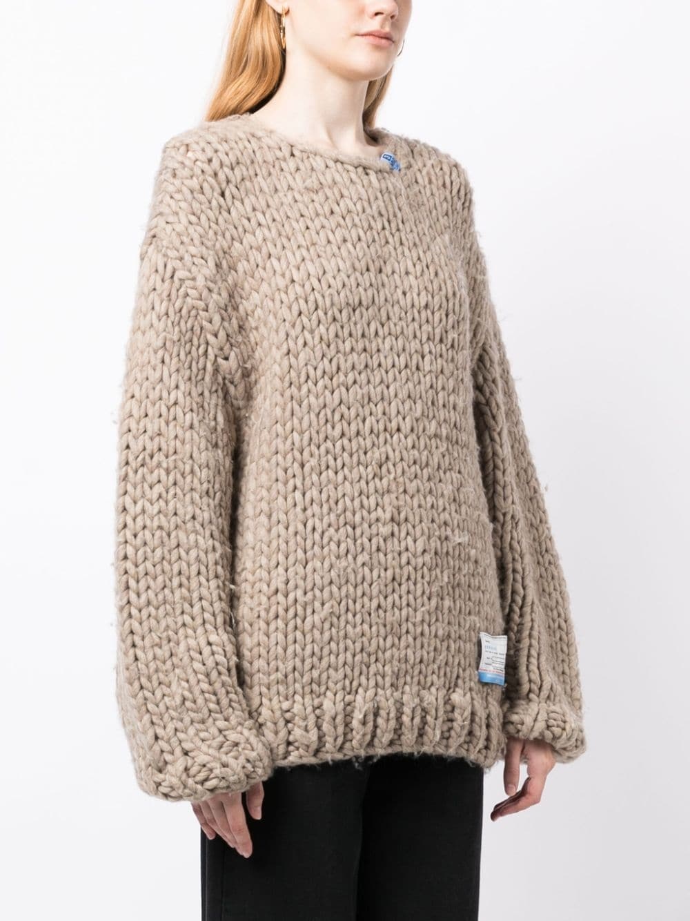 chunky-knit pullover jumper - 3