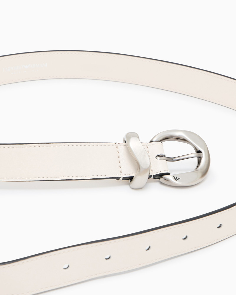 EMPORIO ARMANI SMOOTH LEATHER BELT outlook