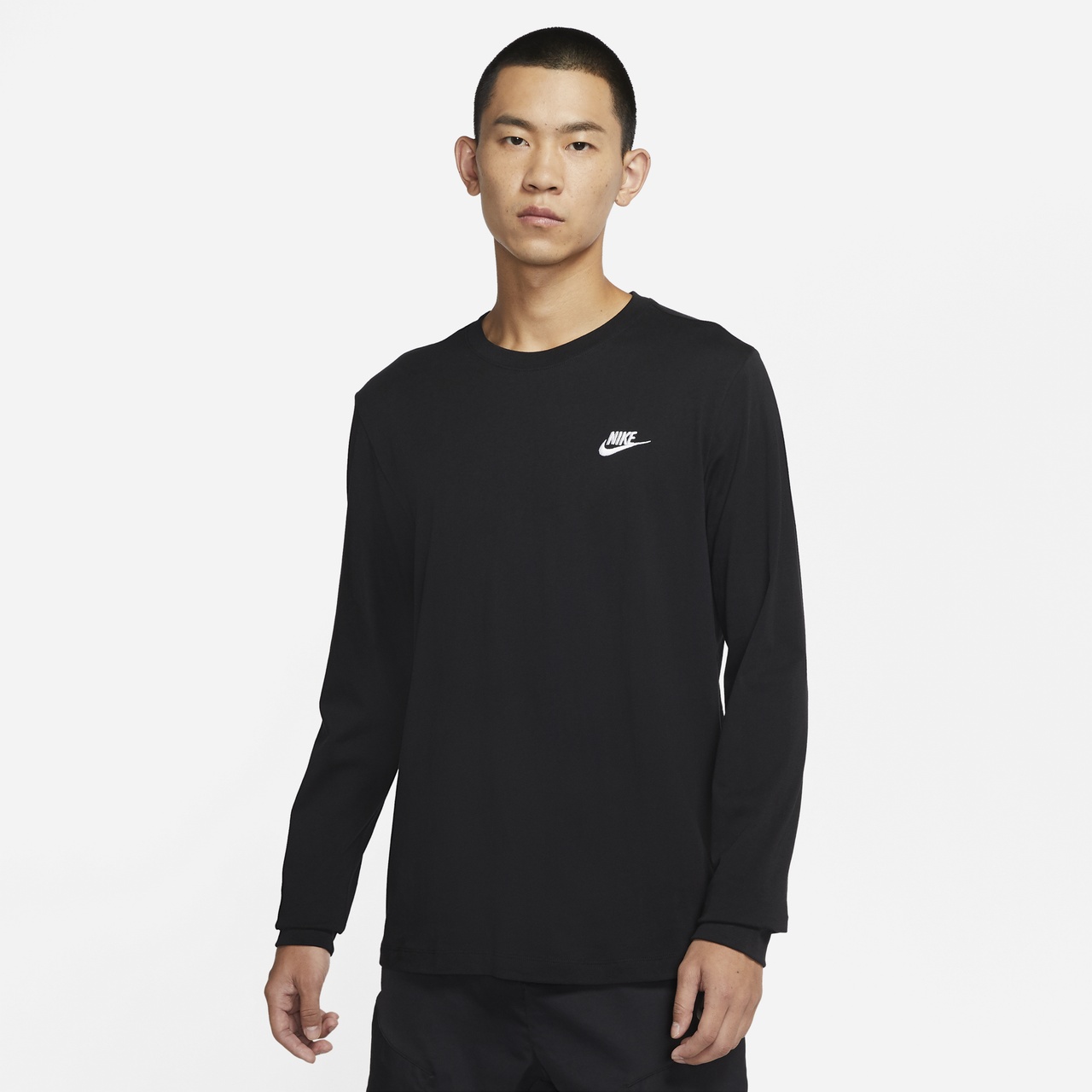 Nike Mens Nike Club Long Sleeve T-Shirt - 1