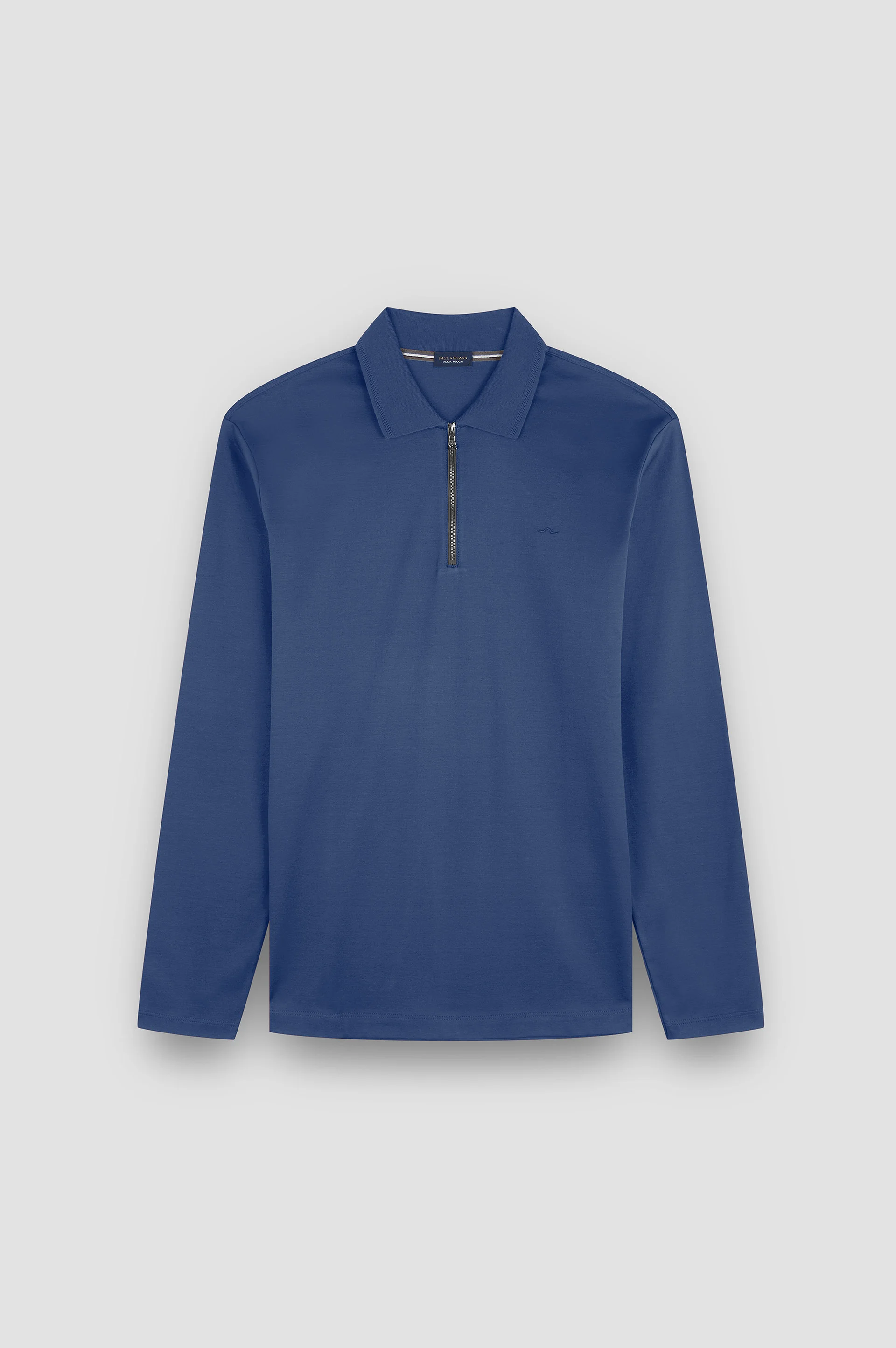 AQUA TOUCH COTTON ZIP-UP POLO SHIRT - 1