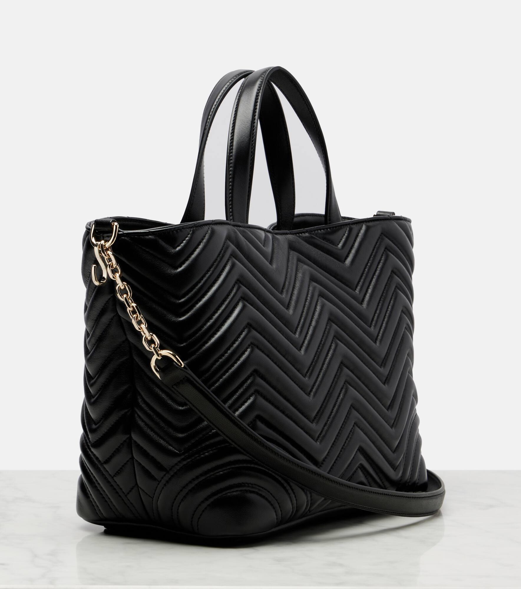 GG Marmont Small leather tote bag - 4