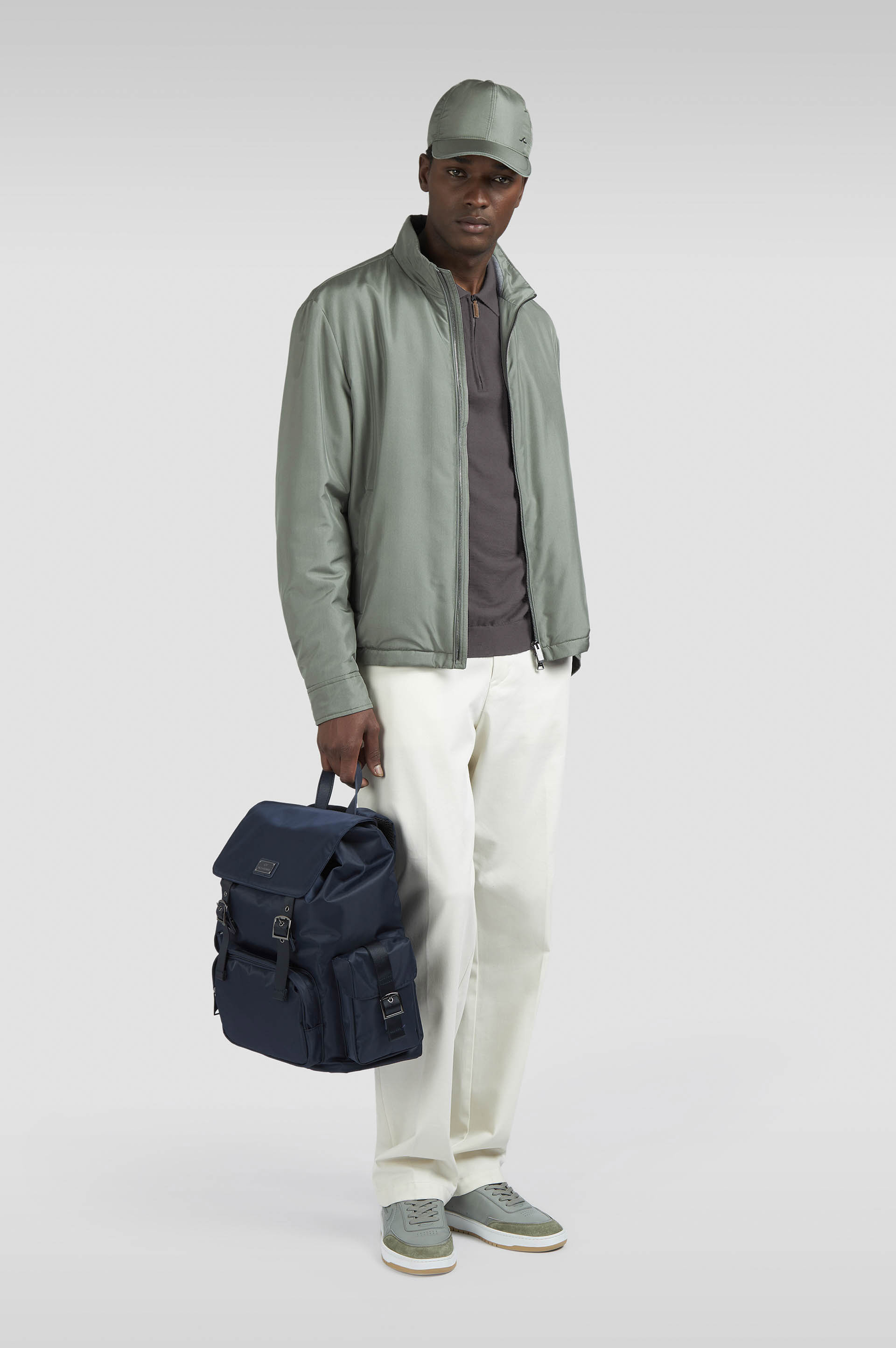 ZIPPED WOOL CASHMERE POLO SHIRT - 2