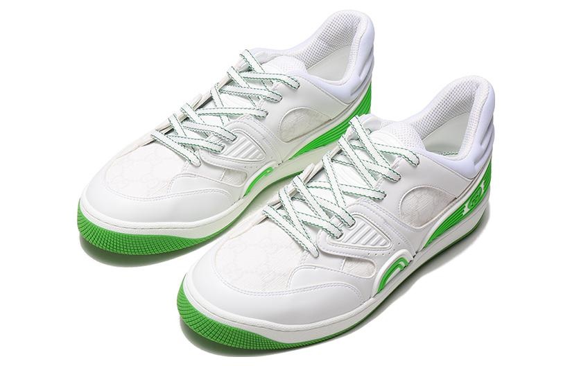 (WMNS) Gucci Basket 'White Green' 700290-2SHG0-9089 - 3