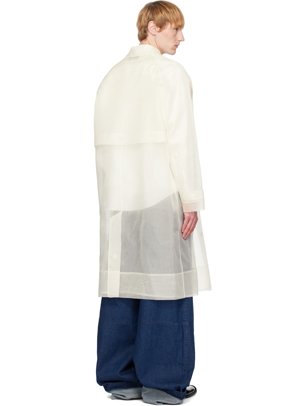 Off-White Stuffed Carnation Car Coat - 3