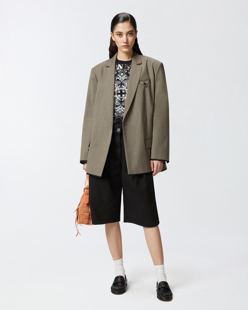 PINKO WIDE COTTON BERMUDA SHORTS WITH POCKETS outlook