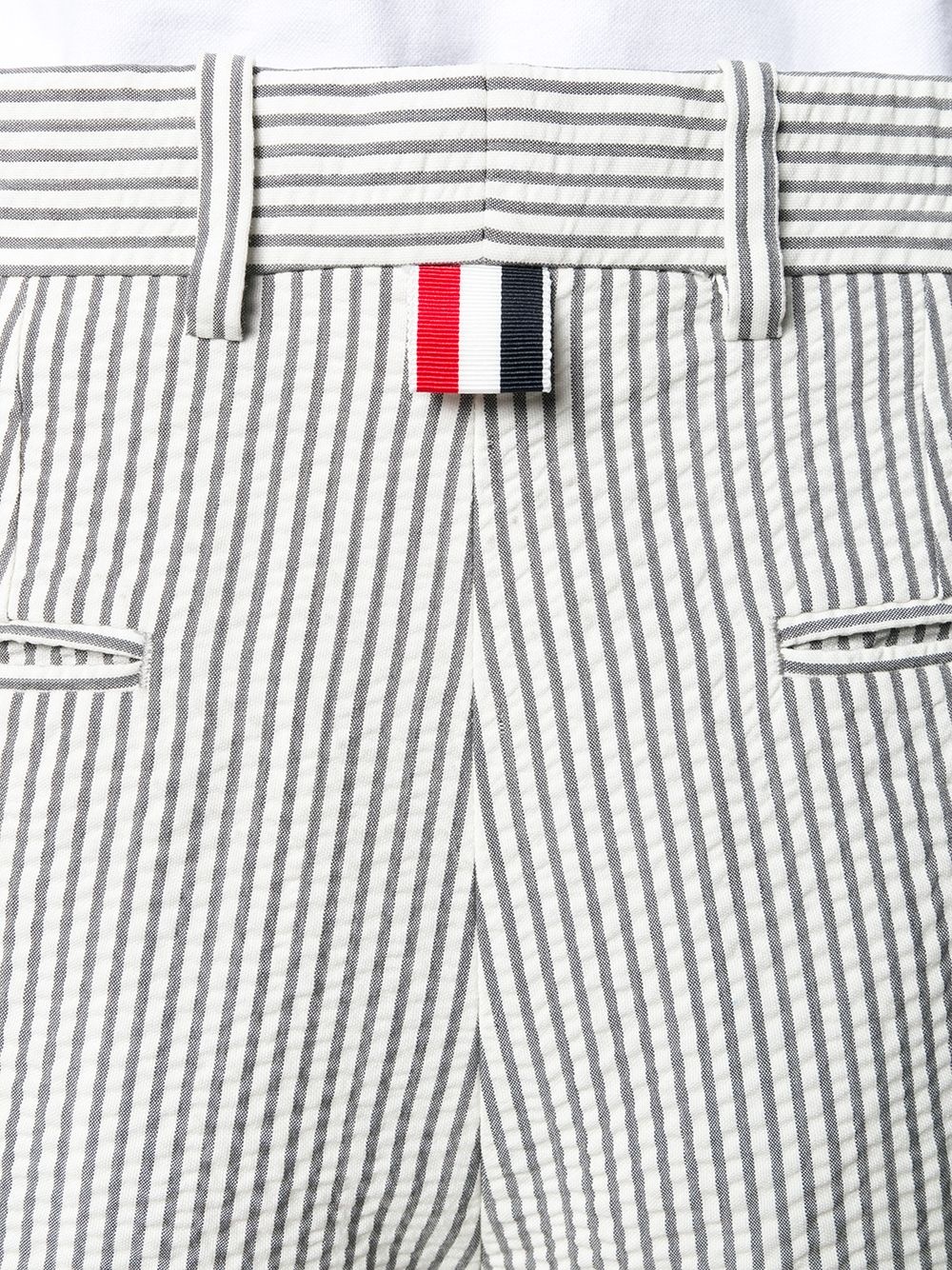 button fly striped sack trousers - 5