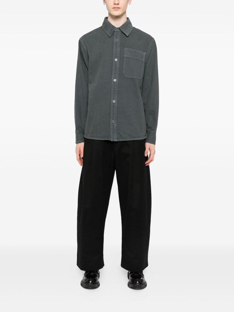 A.P.C. chest pouch pocket shirt jacket outlook