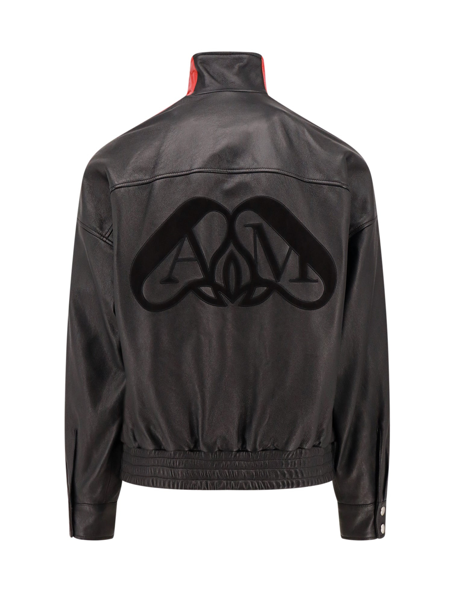 Leather Jacket With Contrasting Bands - 2