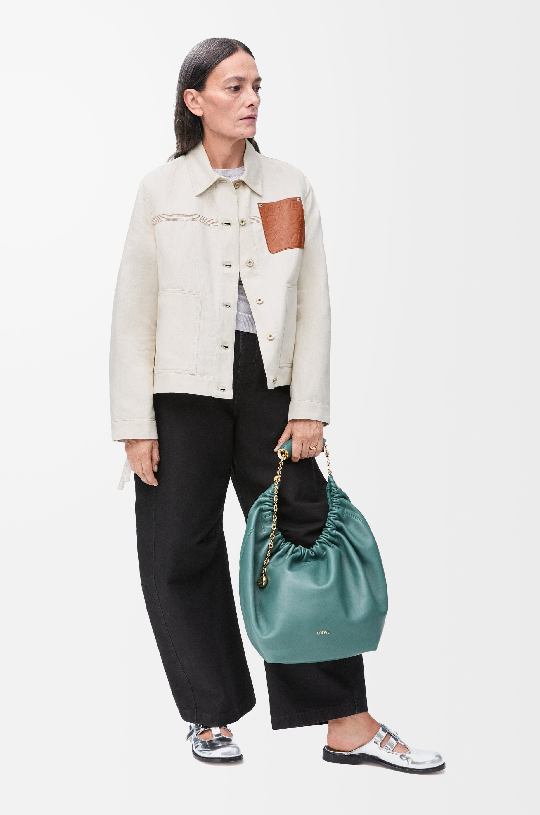【LOEWE】 Cotton and linen jacket Loewe Cotton and linen jacket Loewe