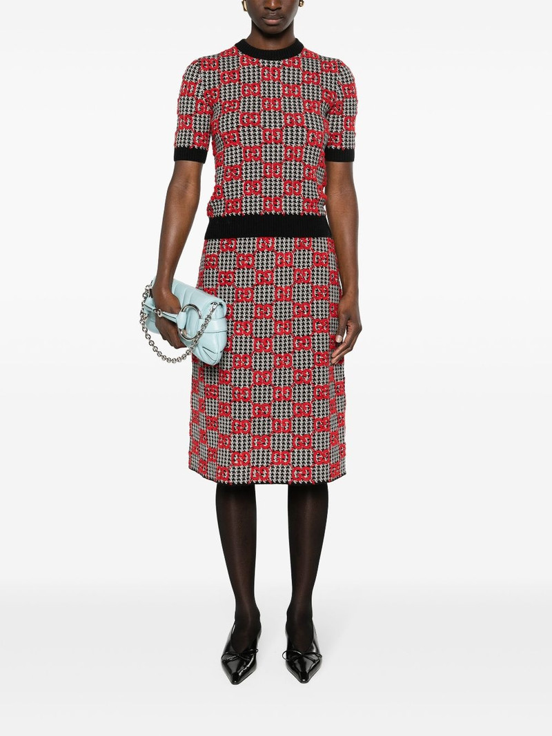 GUCCI GG-jacquard knitted wool top outlook