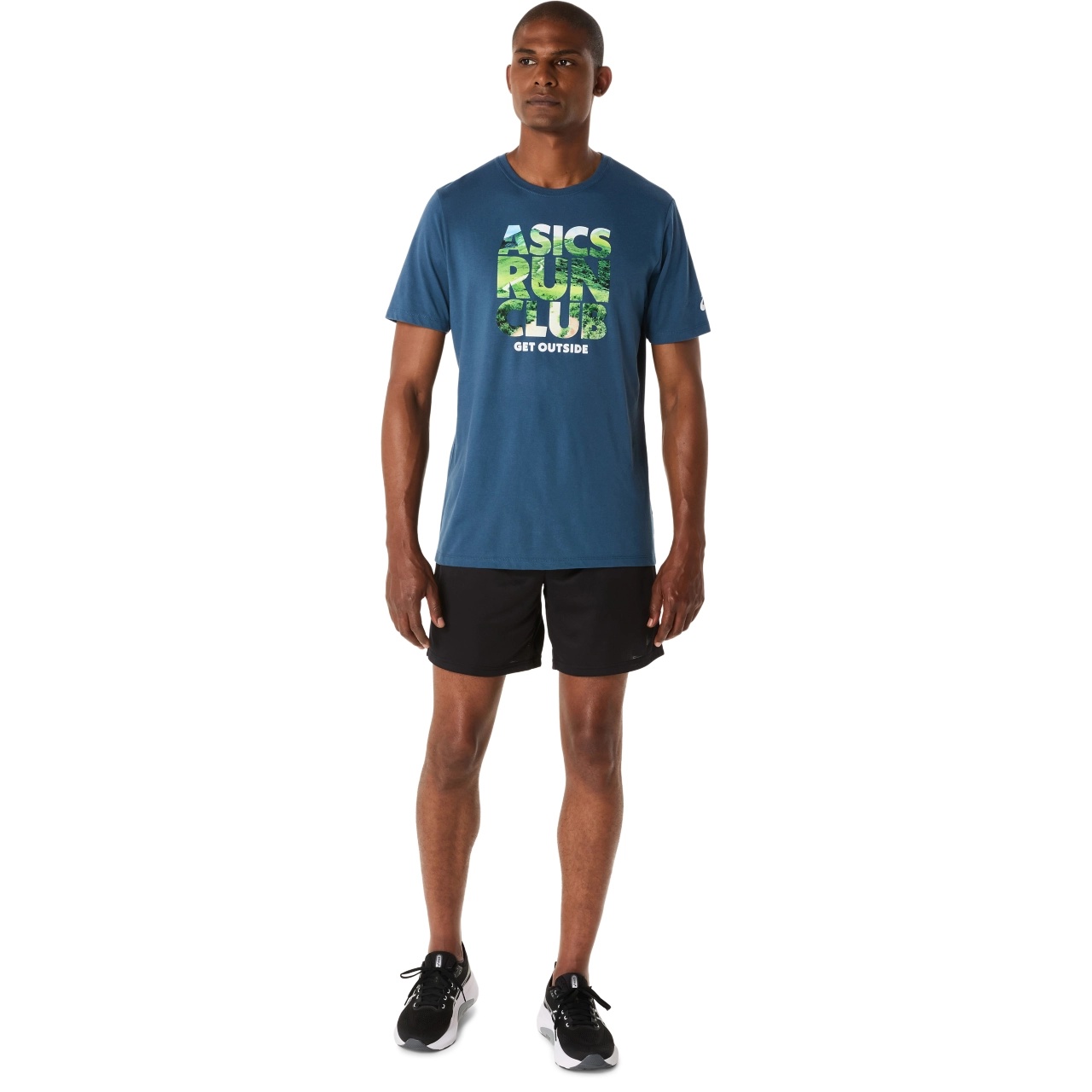 UNISEX ASICS RUN OUTSIDE CLUB SHORT SLEEVE TEE - 7