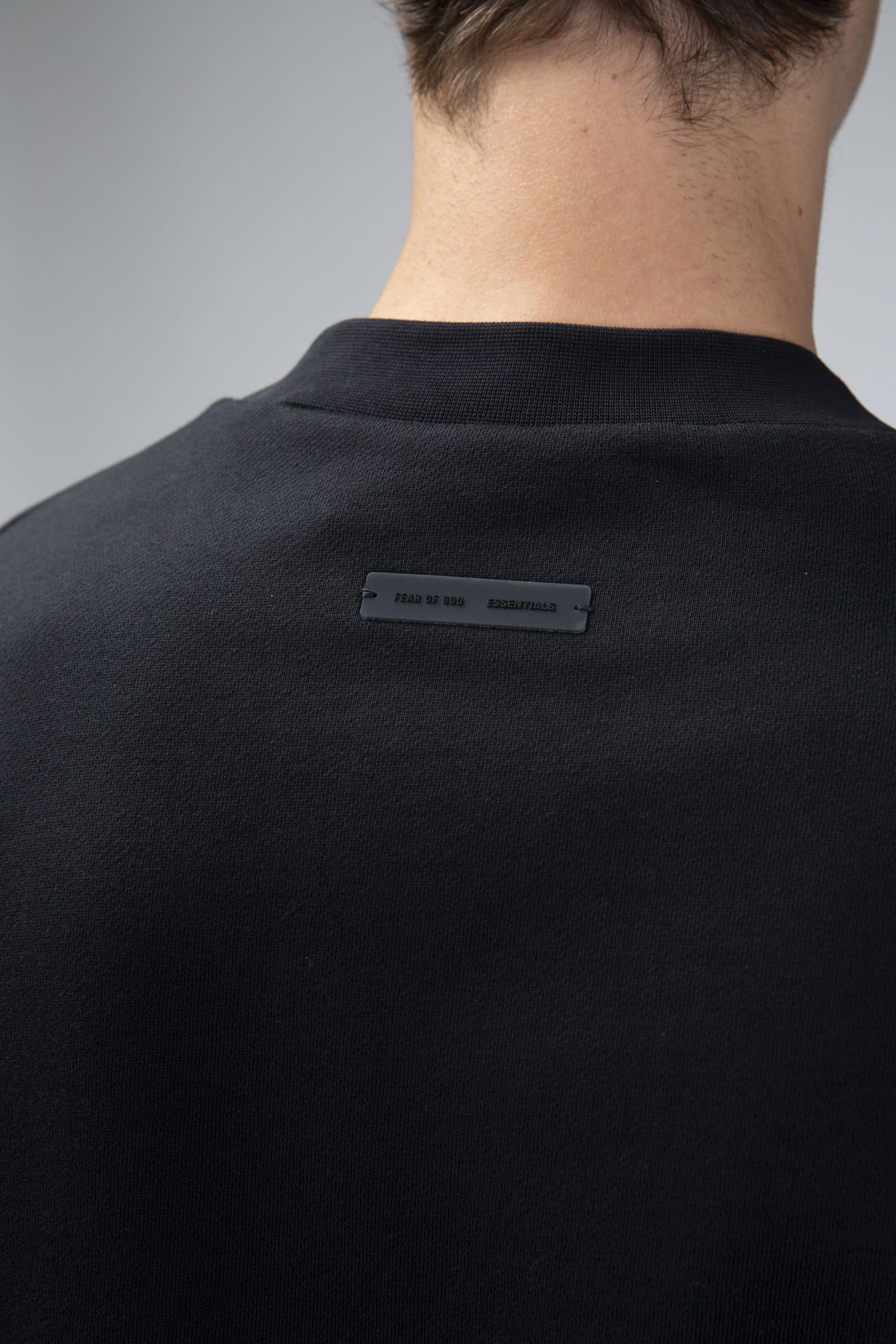 90s Fit Fleece Crewneck Jet Black - 5