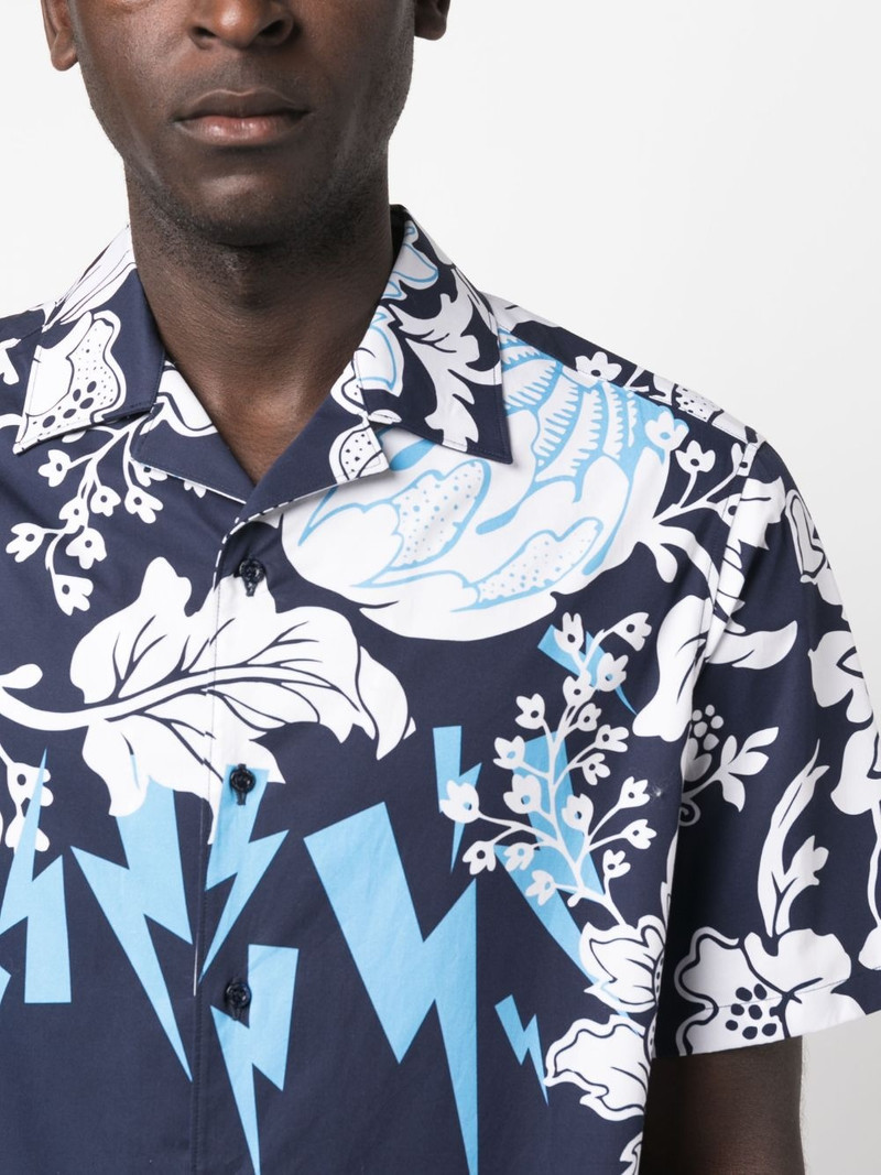 mix-print short-sleeve shirt 5