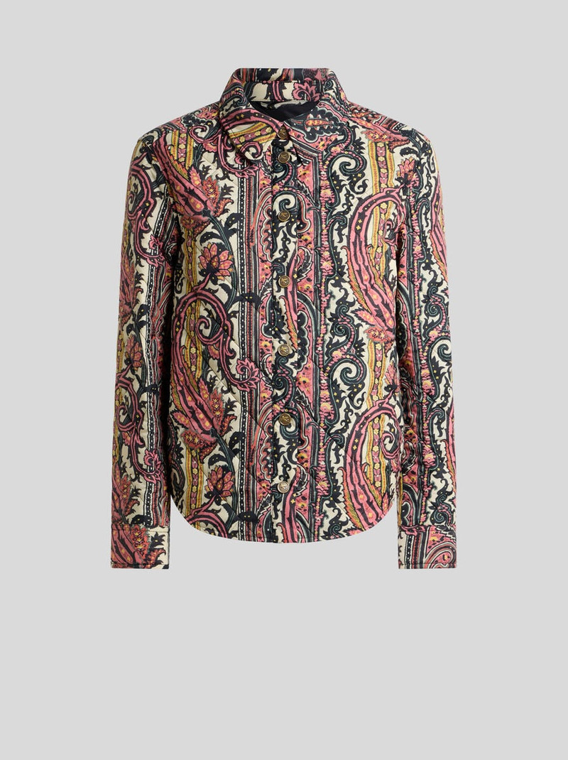QUILTED JACKET WITH PAISLEY FOLIAGE MOTIF 1