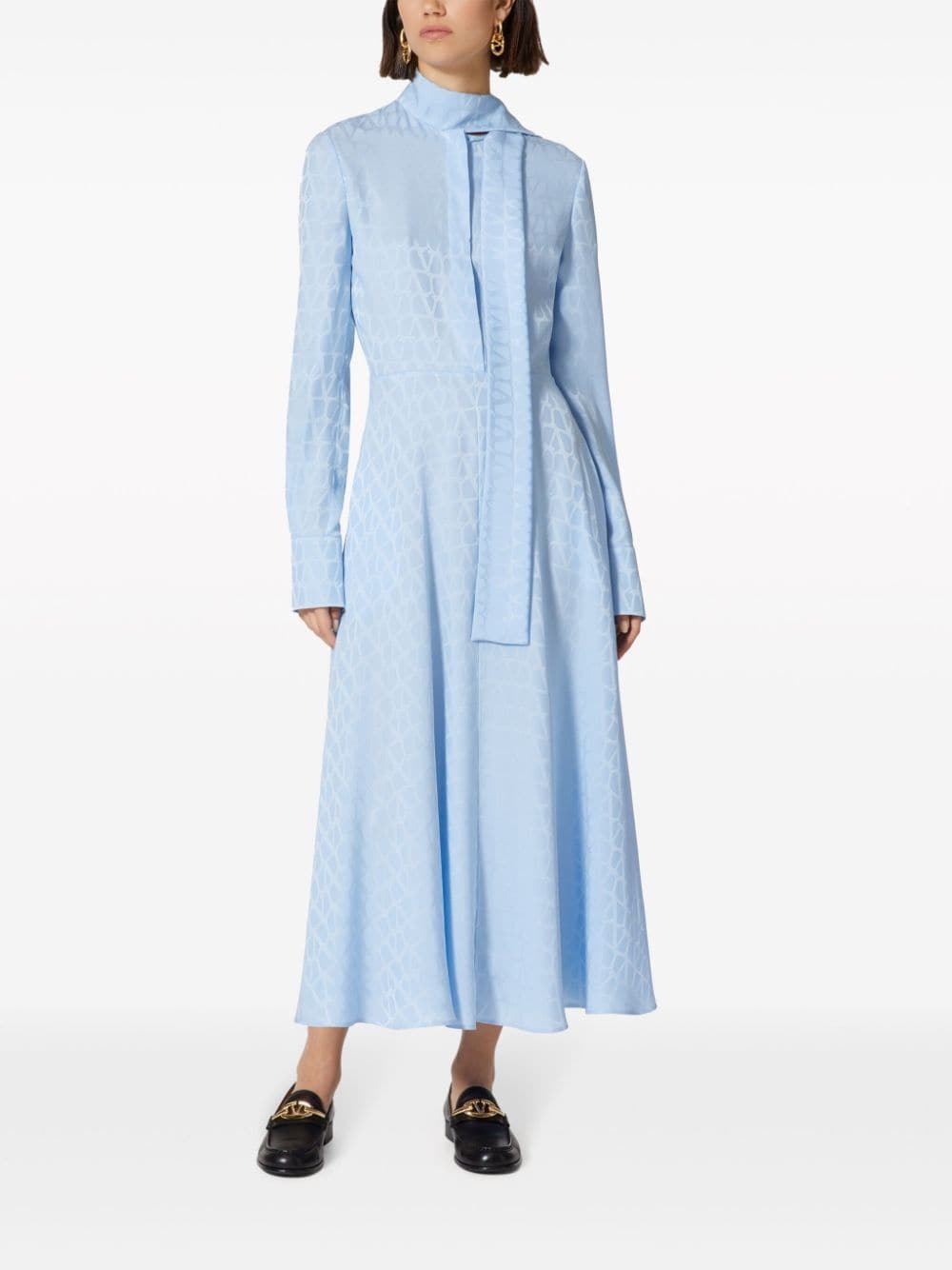 Valentino Toile Iconographe silk midi dress | REVERSIBLE