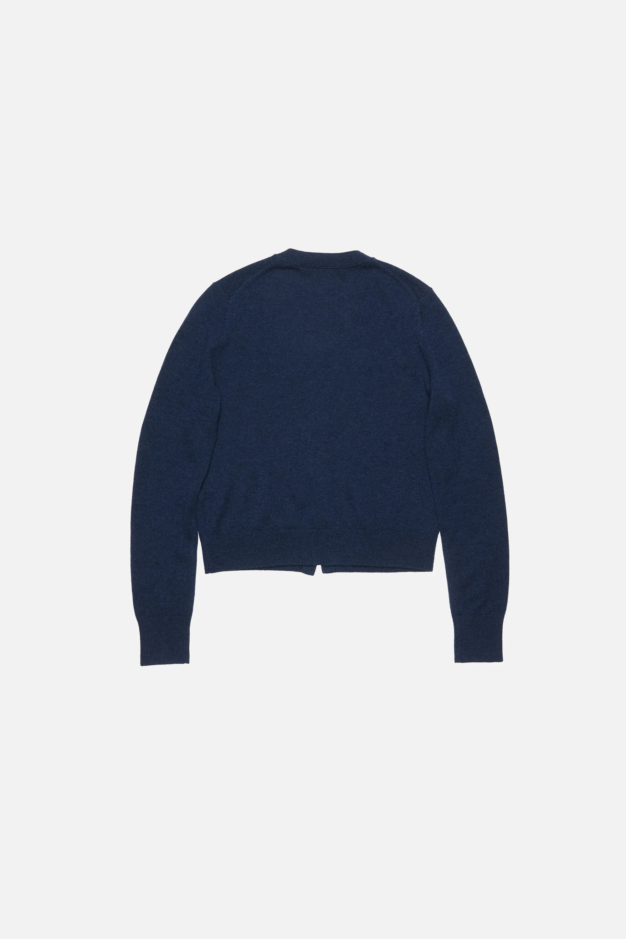 Cadigan yak wool - fitted fit - Navy melange - 7