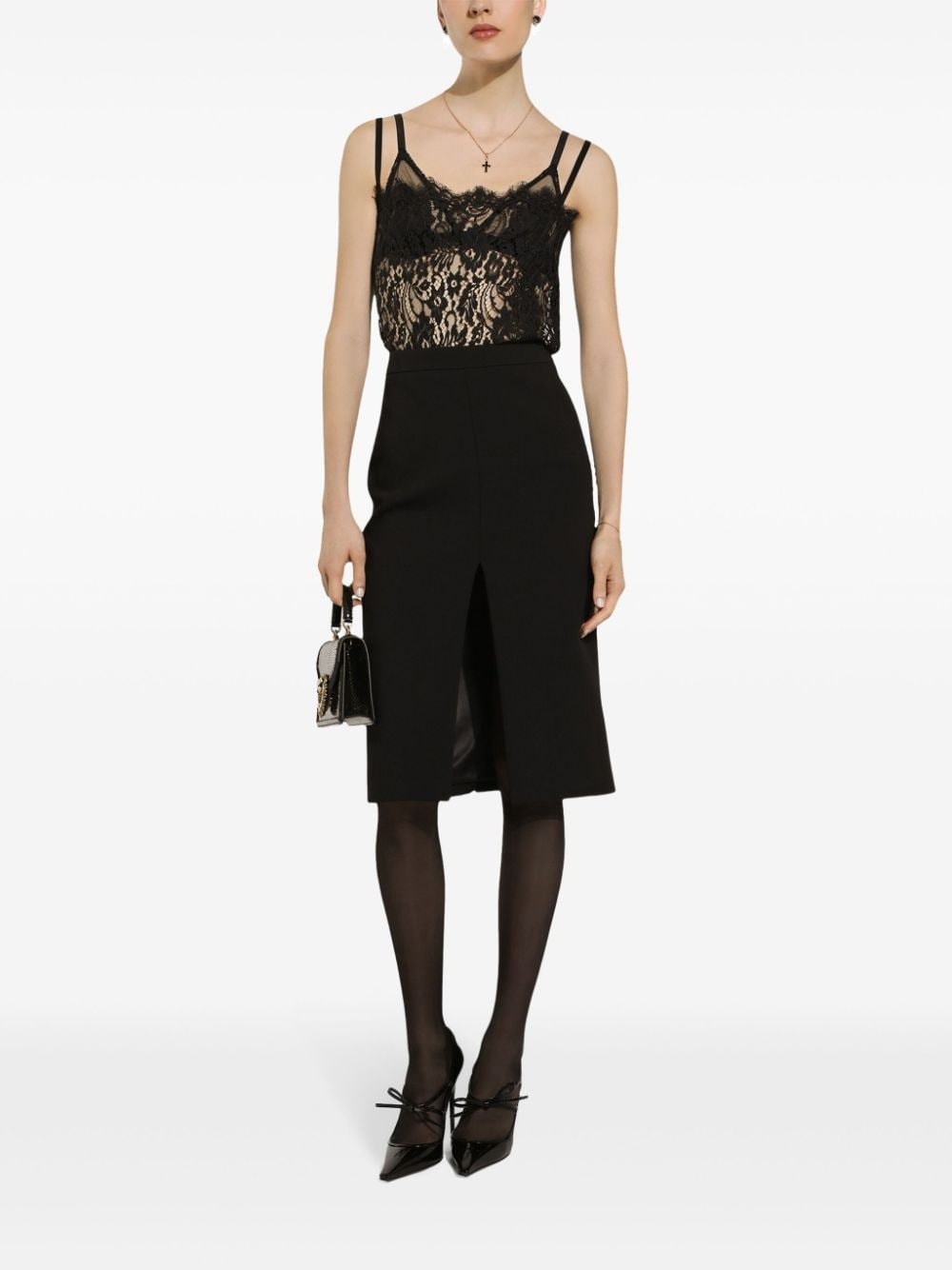 lace square-neck camisole - 2