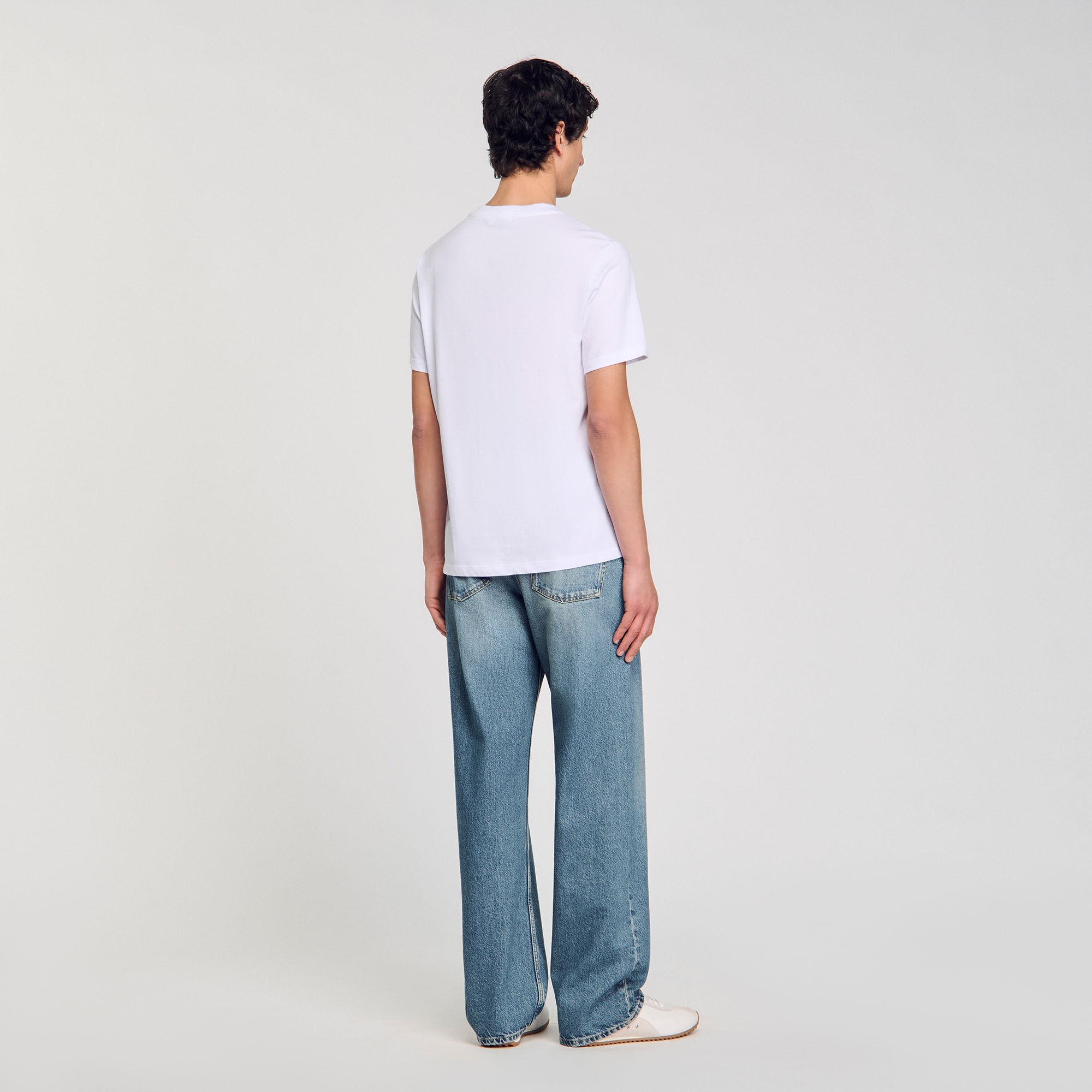 WAVE PRINT COTTON T-SHIRT - 5