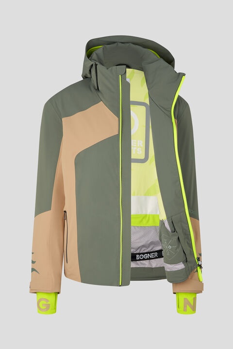 Jorin Ski jacket in Gray/Camel - 2