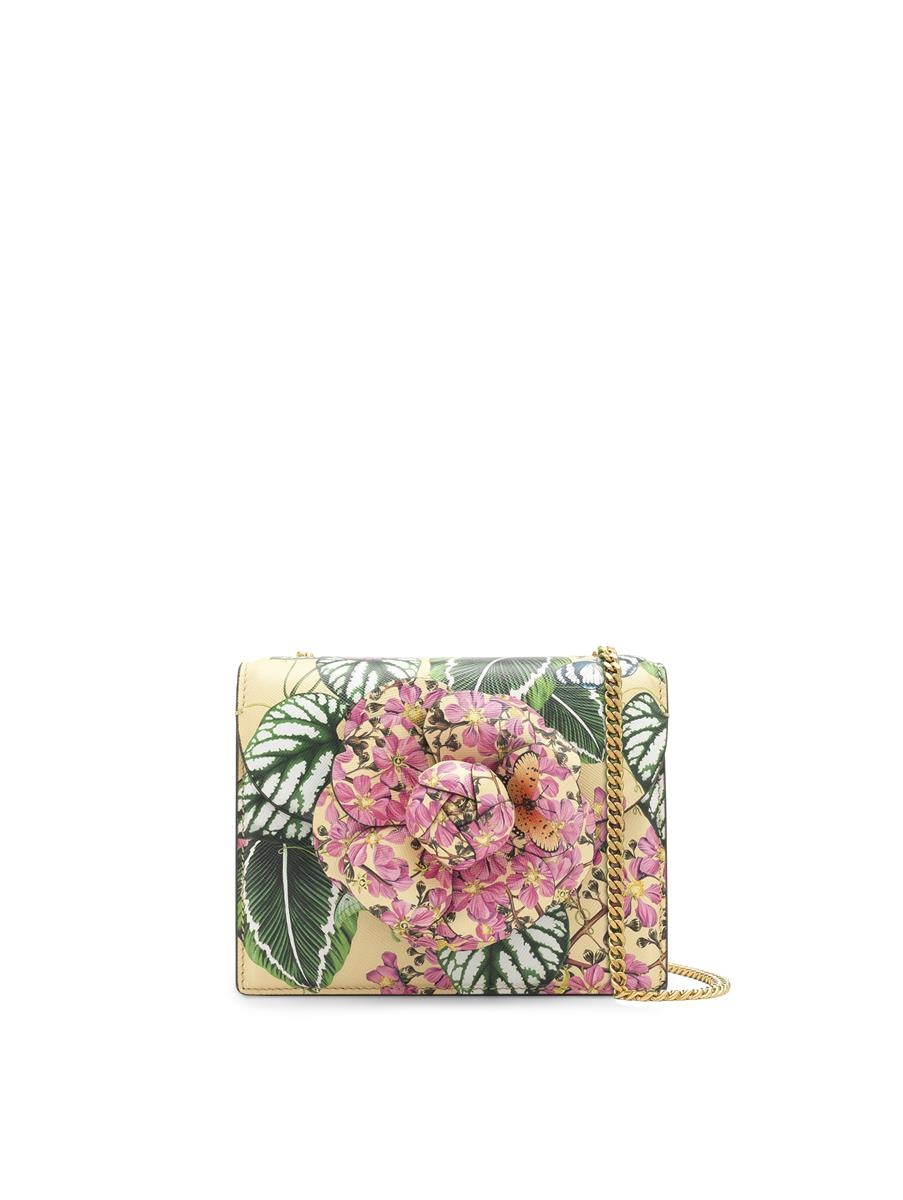 MIXED BOTANICAL PRINTED MINI TRO BAG - 1