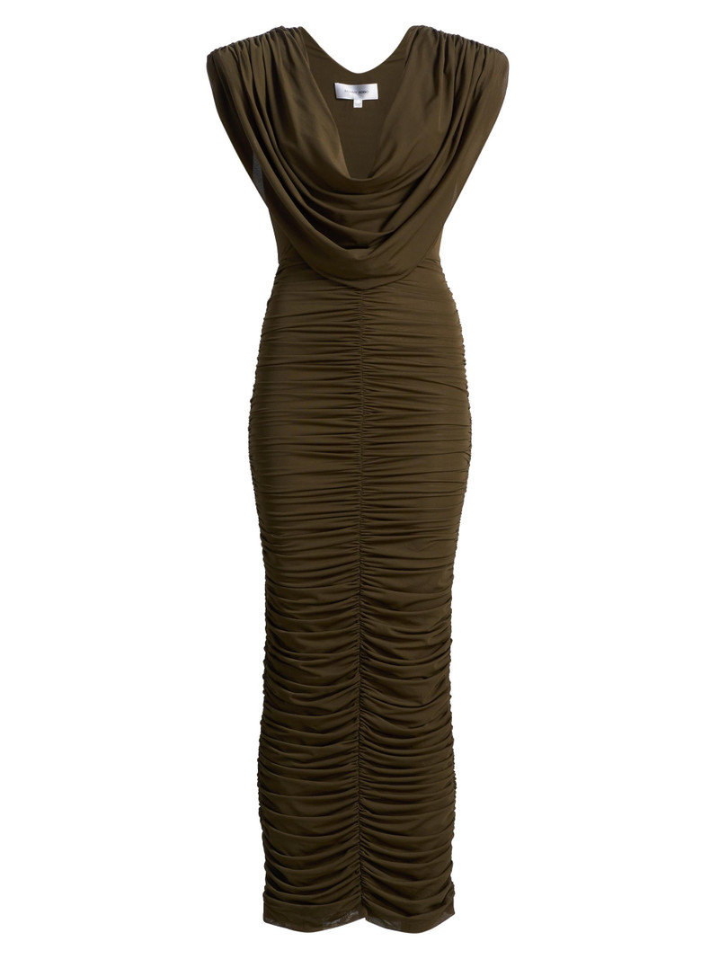 Women's Parish Cowlneck Body-Con Maxi Dress - Burnt Olive 1