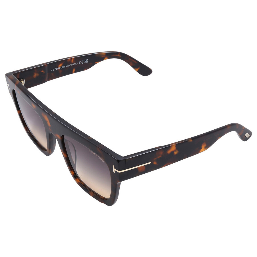 Open Box - Tom Ford Renee Smoke Gradient Browline Ladies Sunglasses FT0847 52B 52 - 5
