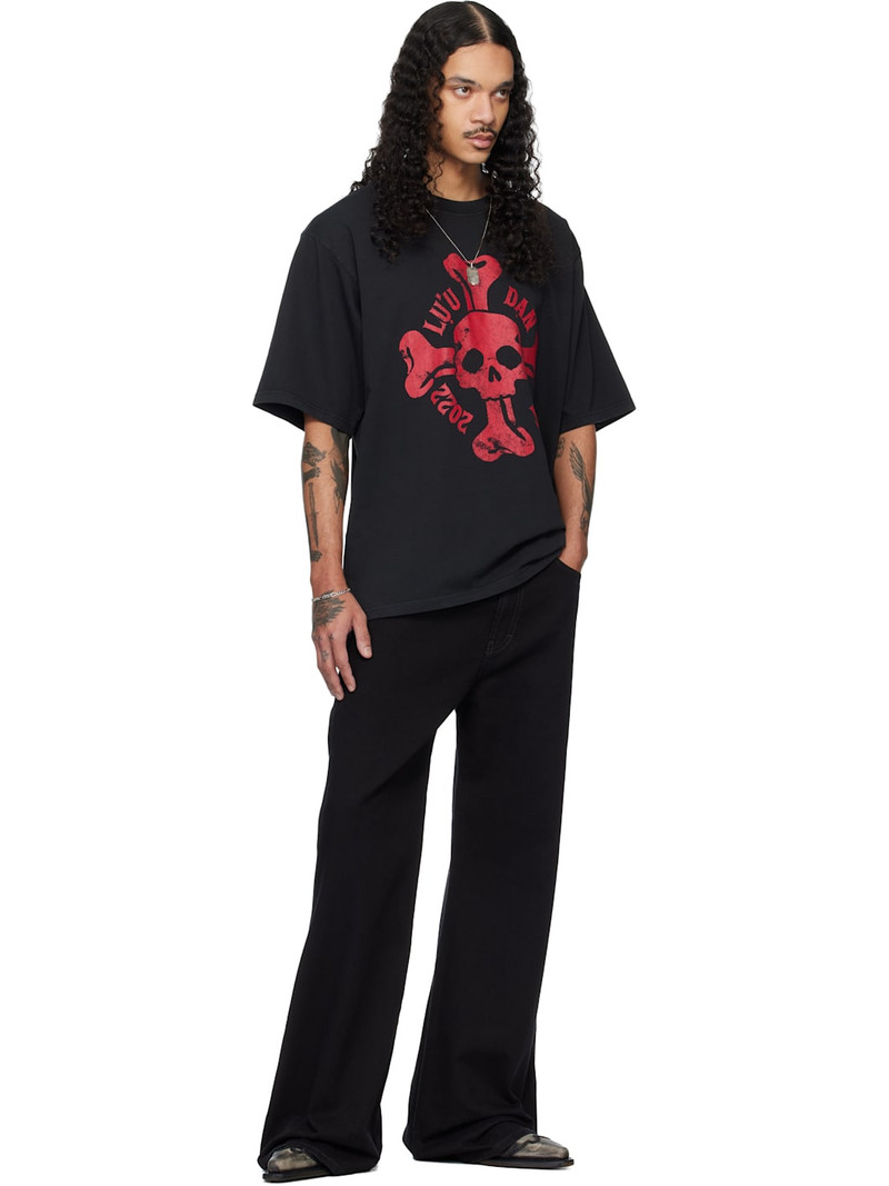 LU'U DAN Black Concert T-shirt outlook
