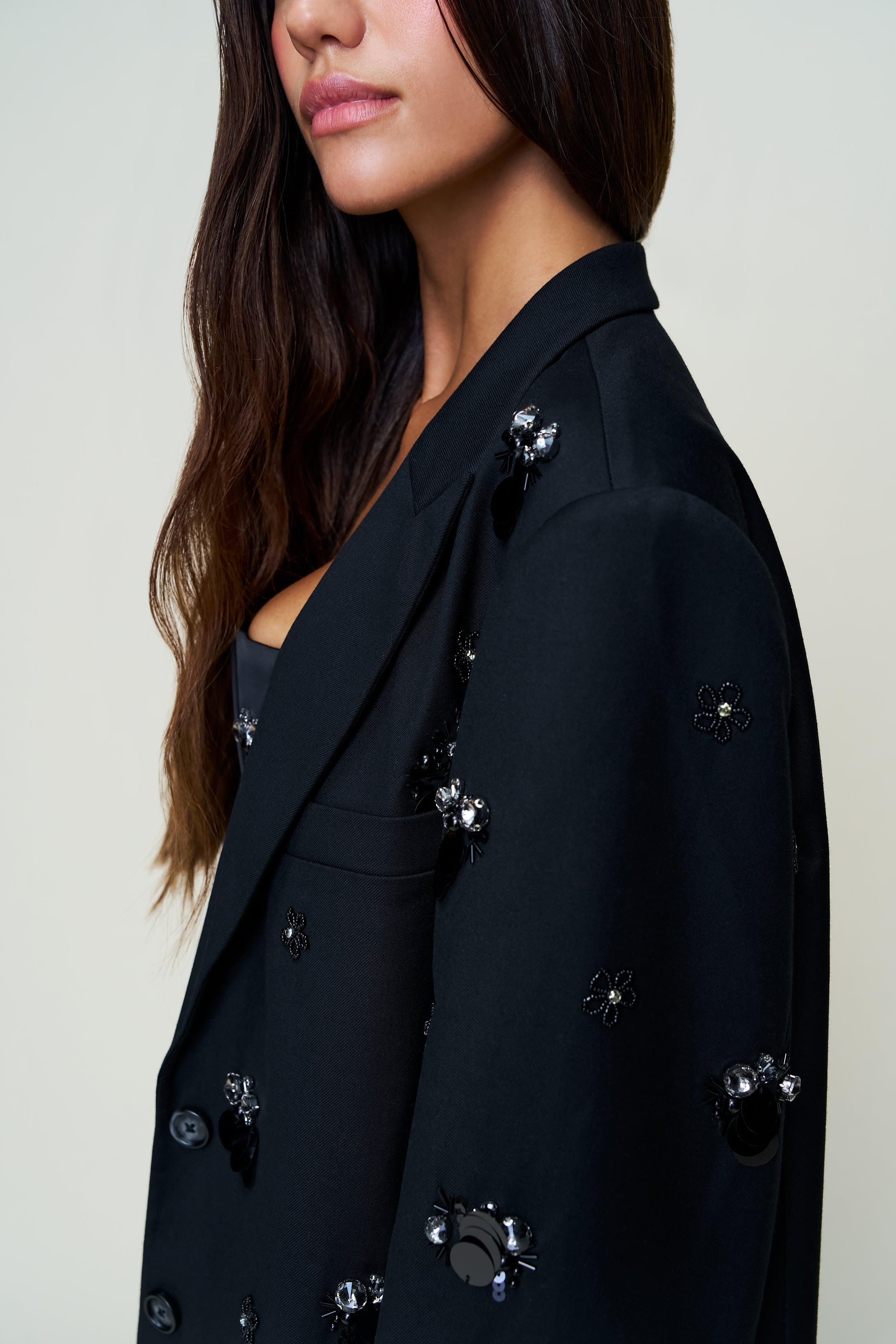 EMBELLISHED OVERSIZED BLAZER - 5