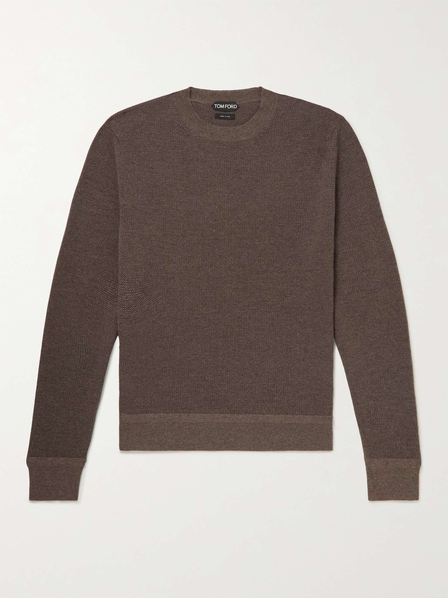 Mélange Cashmere and Wool-Blend Sweater - 1