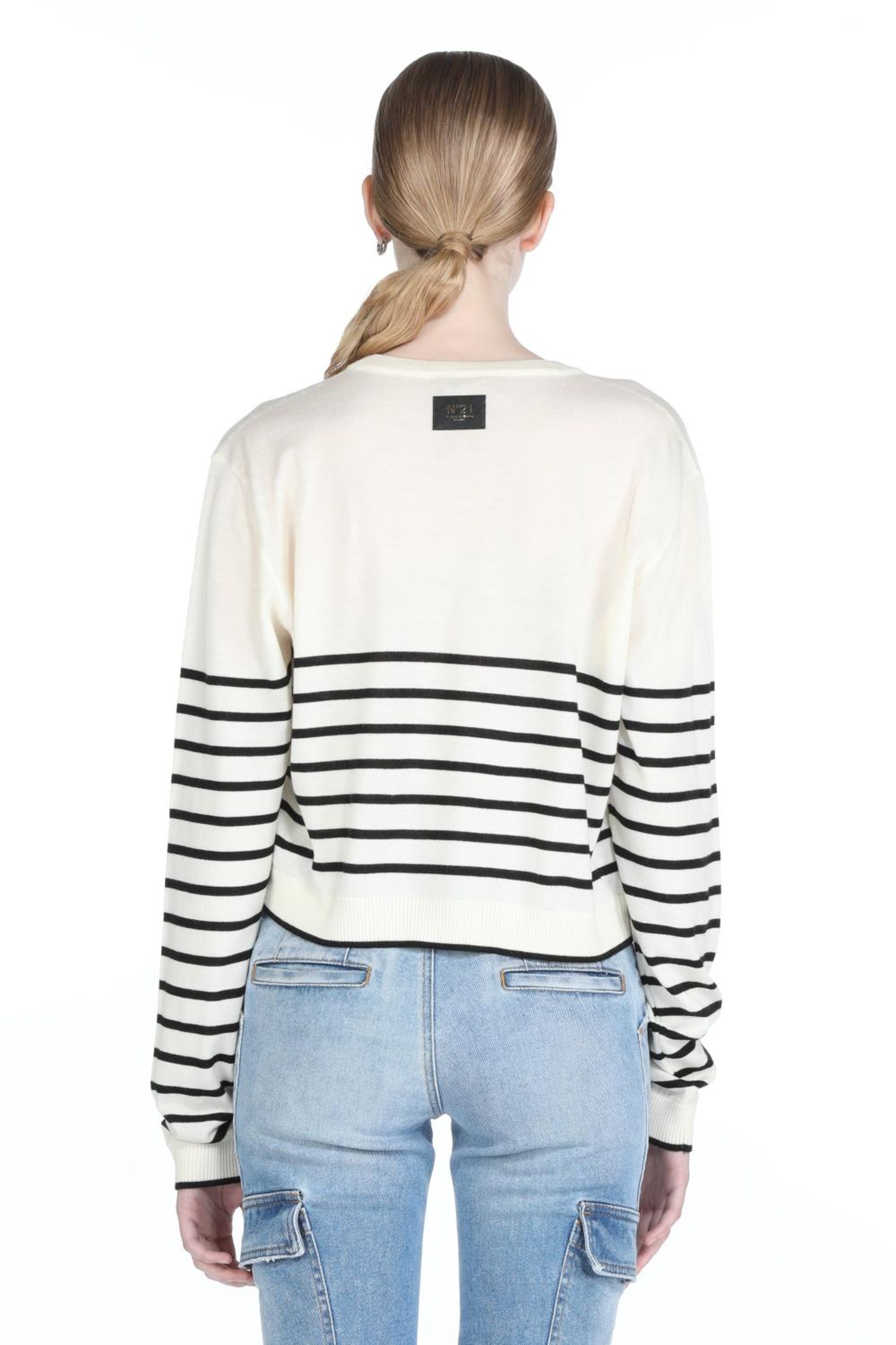 STRIPED WOOL SWEATER - 2