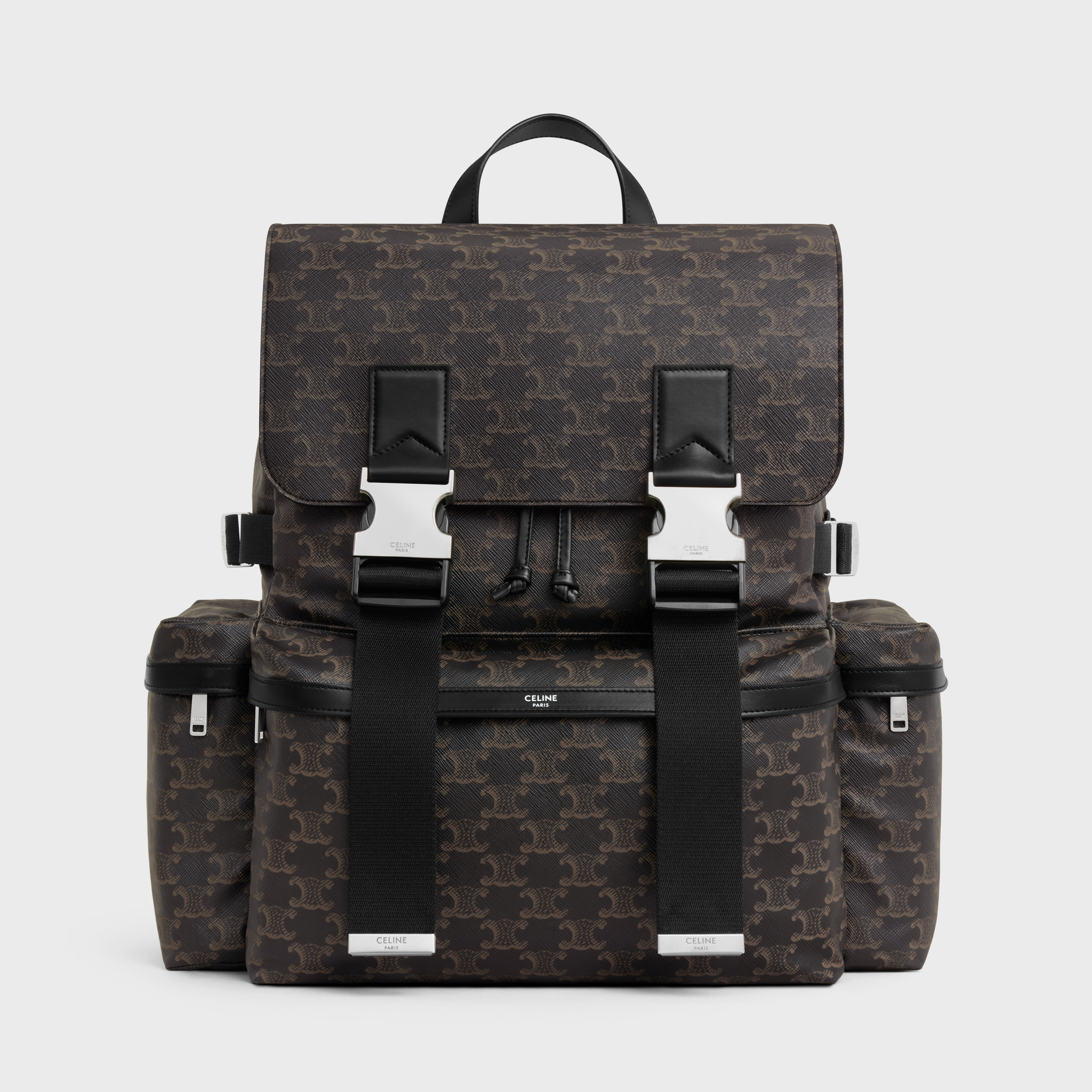 Backpack in Triomphe canvas and calfskin - 1