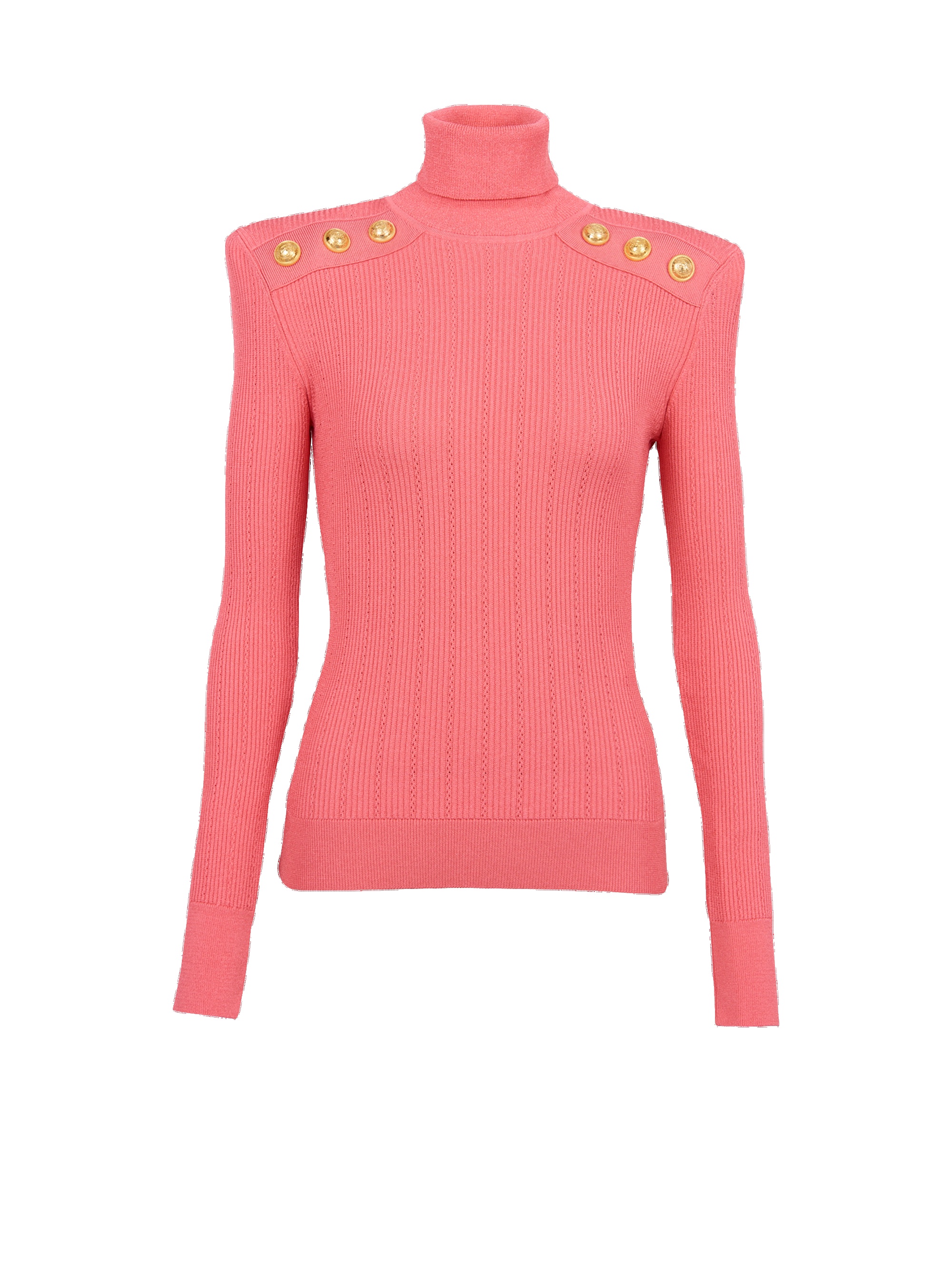 Eco-designed sweater with gold-tone buttons - 1