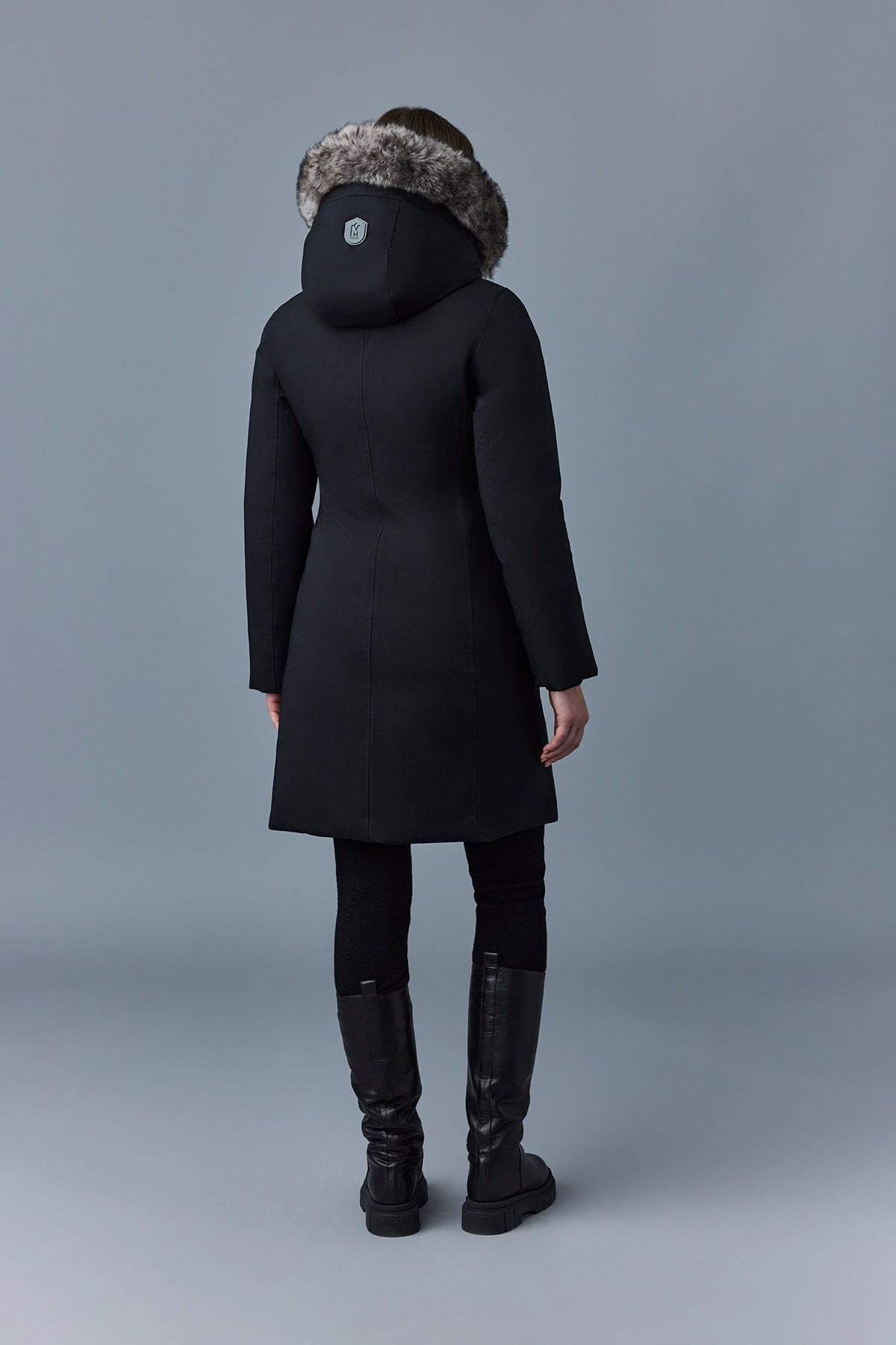 SHILOH 2-in-1 fitted down coat with removable bib and sheepskin - 4
