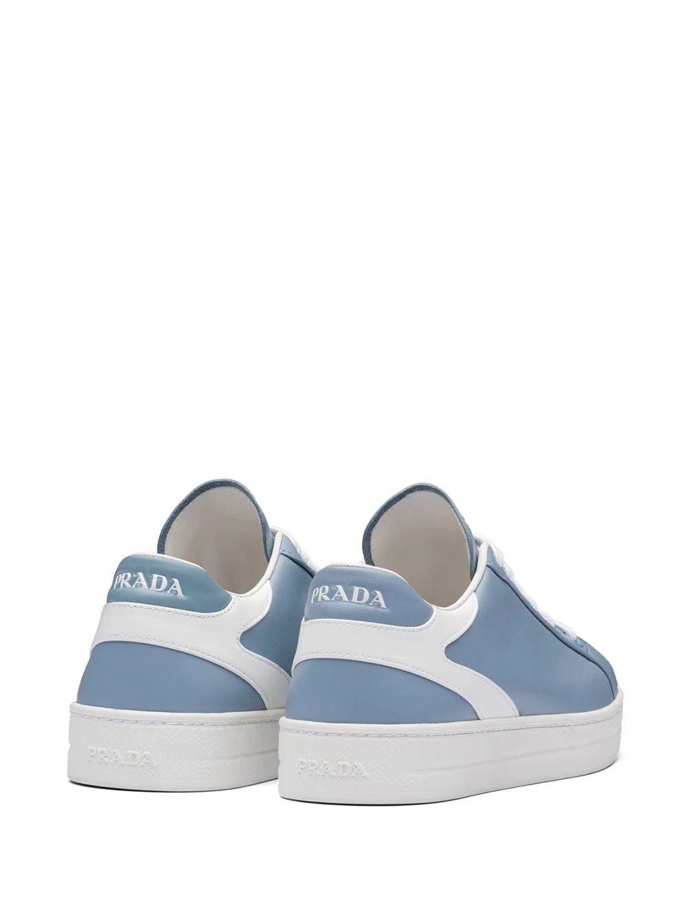 two tone low-top sneakers - 3