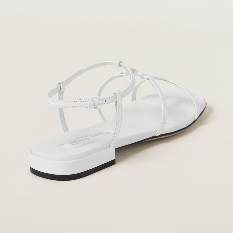 Miu Miu Patent leather sandals outlook