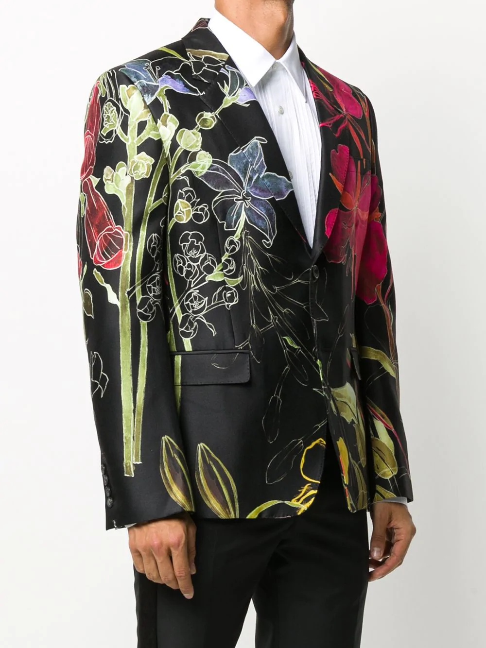 deconstructed floral blazer - 3