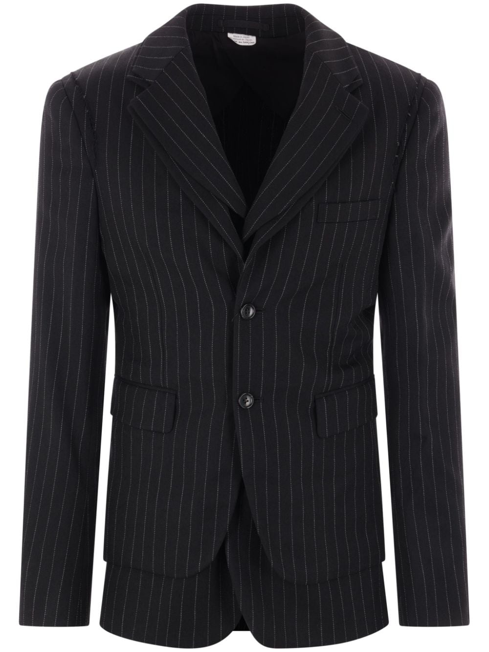 striped blazer - 1