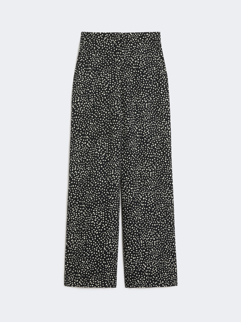 FRESCO Printed sablé trousers - BLACK 1