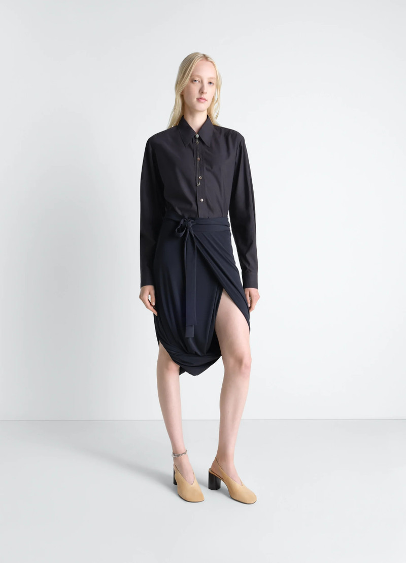 SOFT WRAP SKIRT IN VISCOSE CREPE JERSEY 4