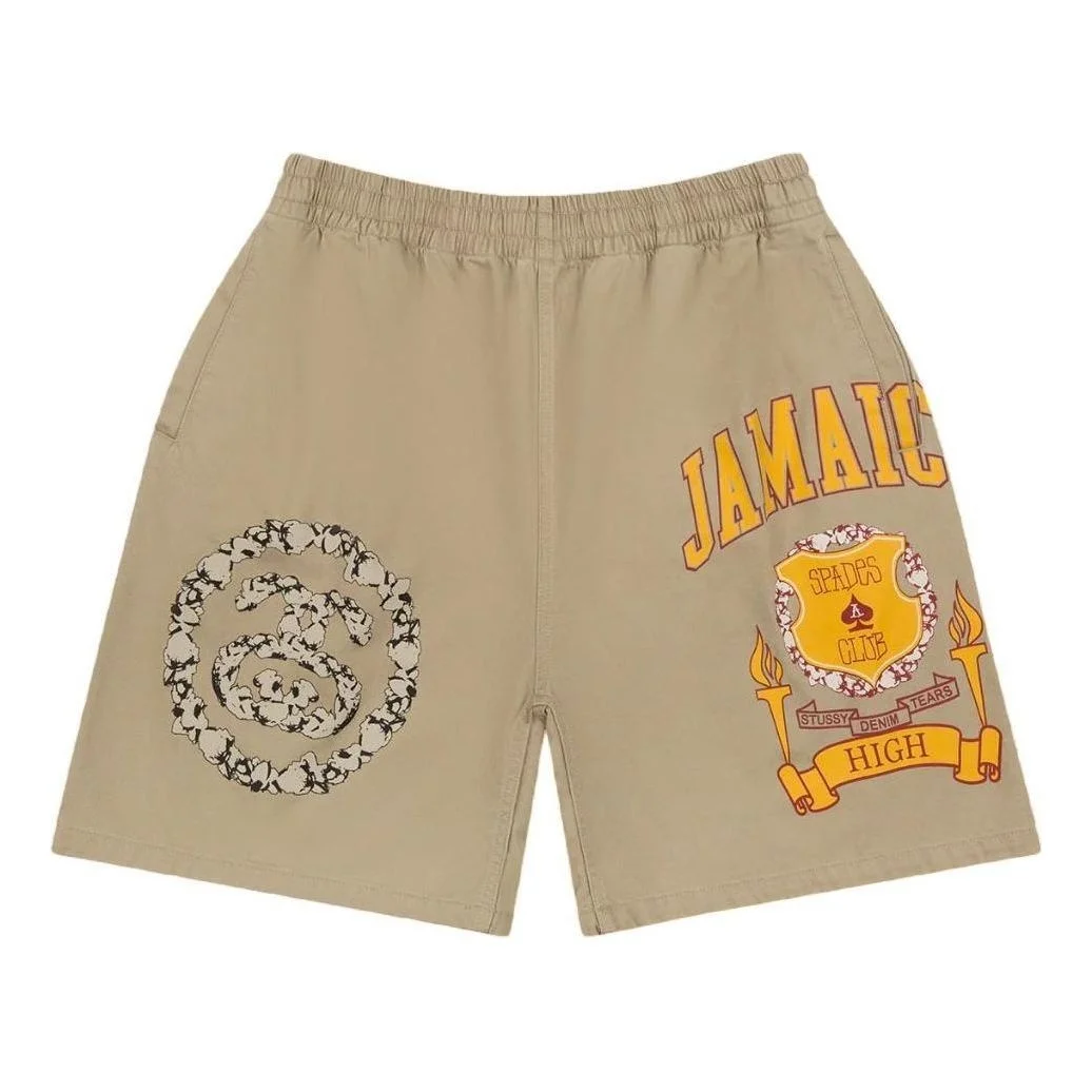 Denim Tears x Stussy Jamaica High Shorts 'Khaki' 312025 - 1