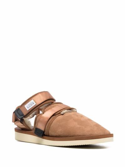 Suicoke shearling-lined closed toe sandals outlook