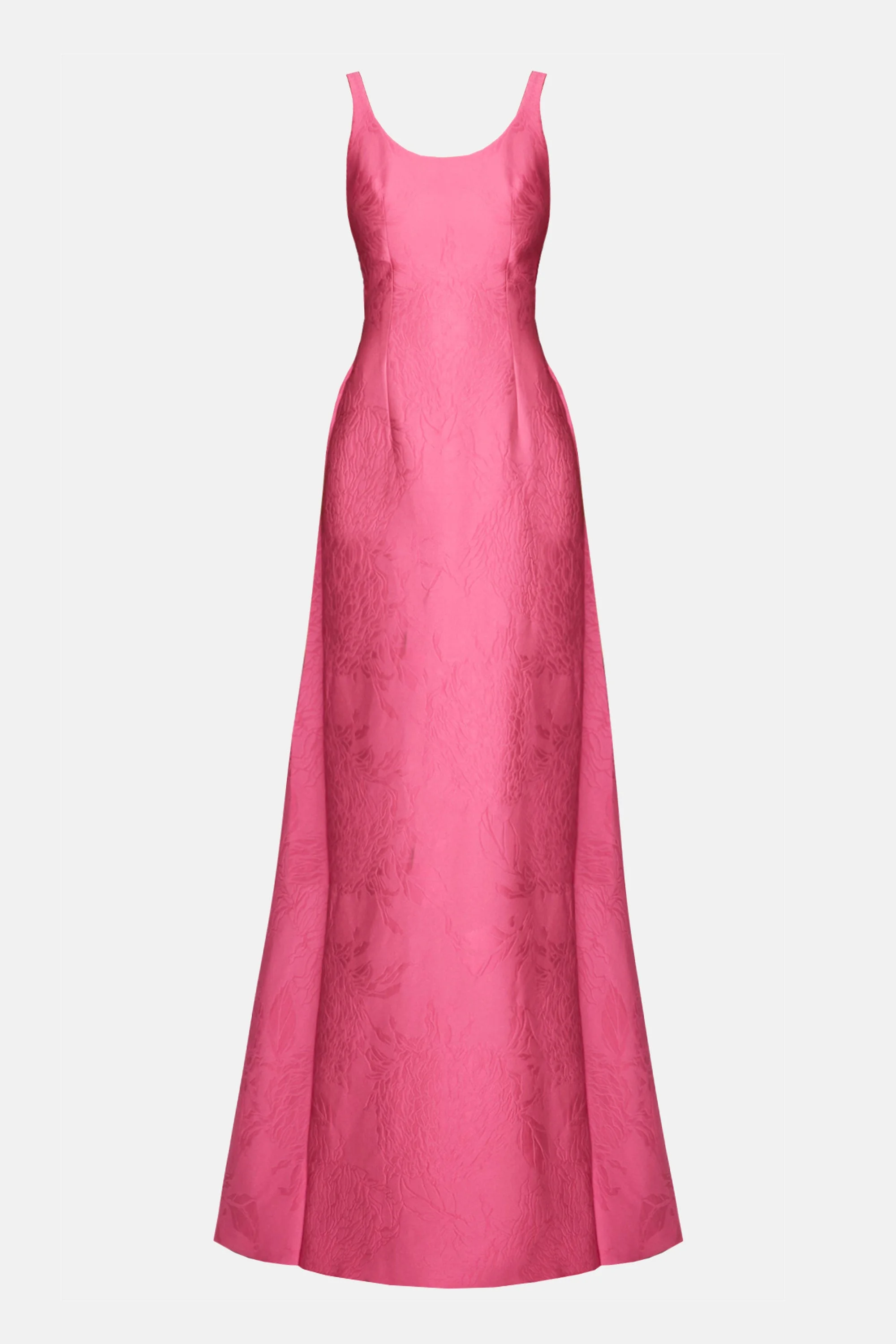 Ninette Dress In Hot Pink Embossed Cloque - 1